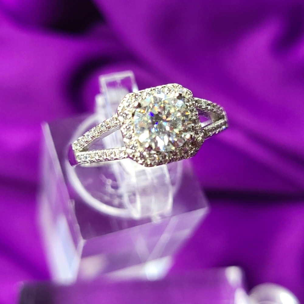 Moissanite Certified Ring